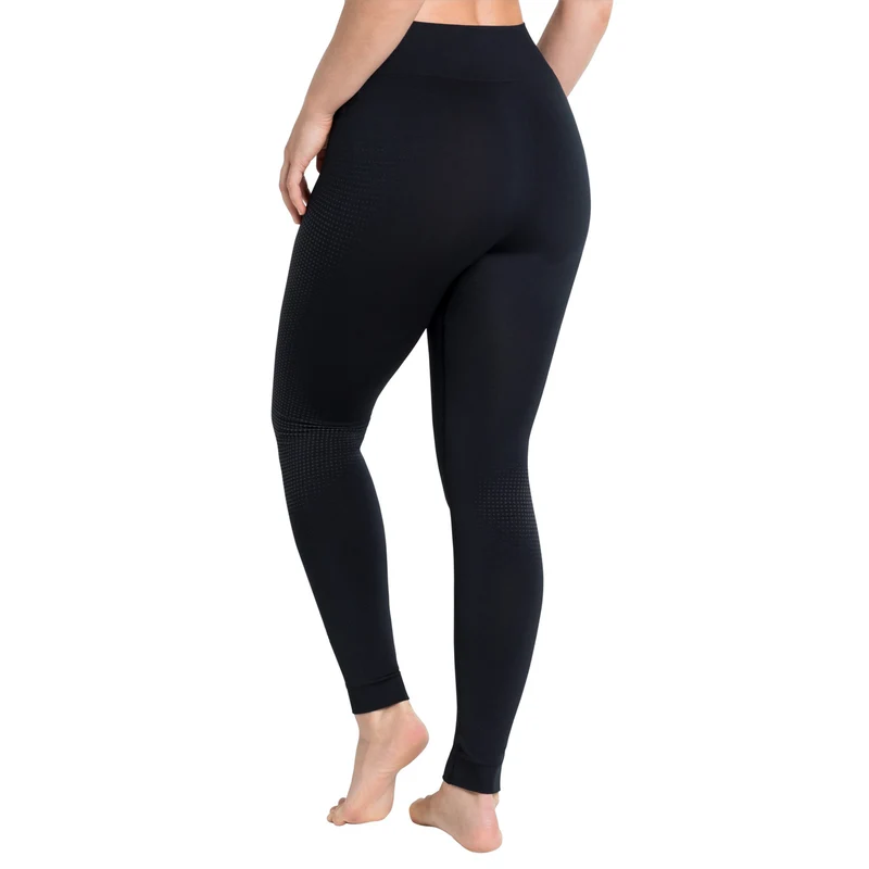 Performance Warm Eco Big Logo Bottom Long Tight Damen-Schwarz,Grau