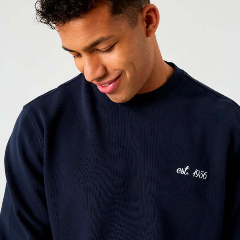 Borg Classic Print Sweatshirt Herren - dunkelblau