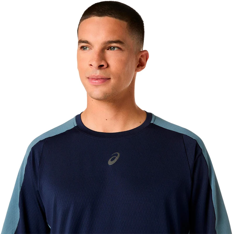 Fujitrail Elite Laufshirt Herren-dunkelblau, grau