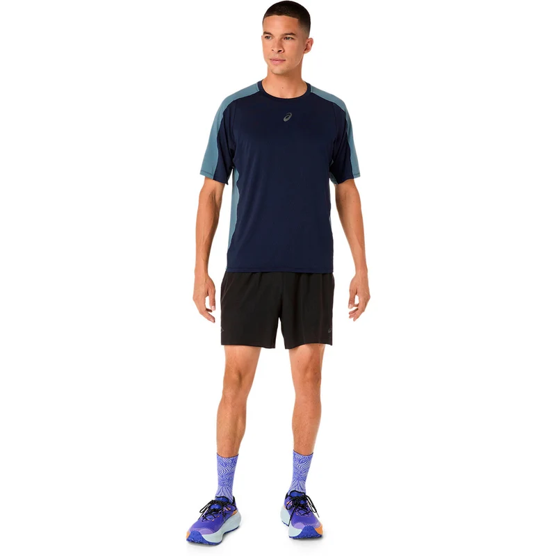 Fujitrail Elite Laufshirt Herren-dunkelblau, grau