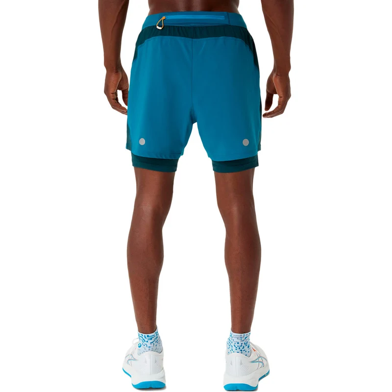 Road 2in1 5in Laufshorts Herren - türkis, türkis