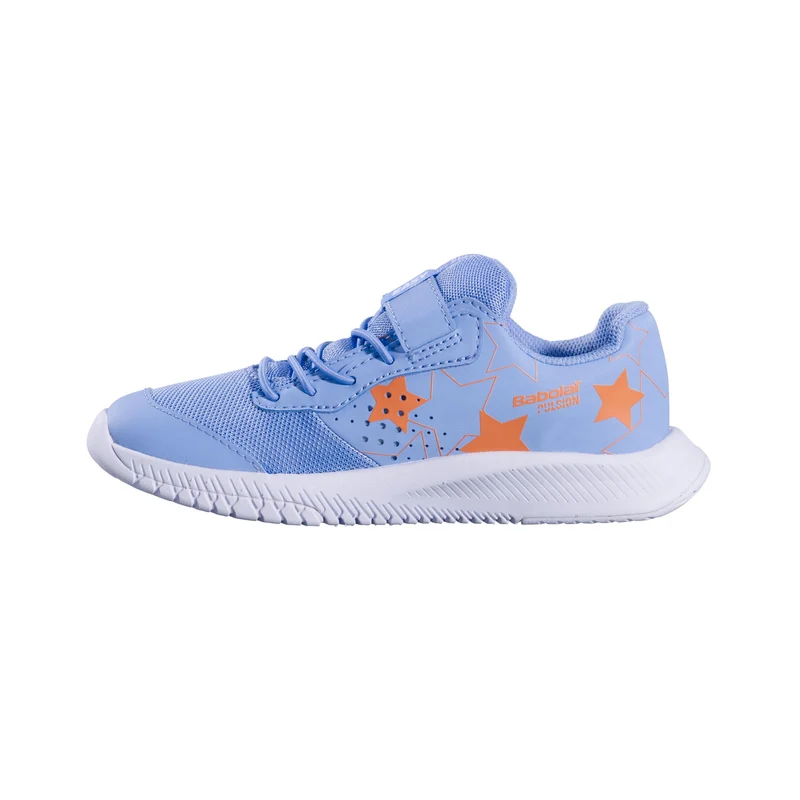 Pulsion Allcourtschuh Kinder - hellblau, weiß