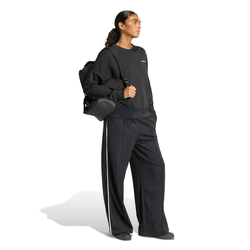 Crew Sweatshirt Damen-schwarz