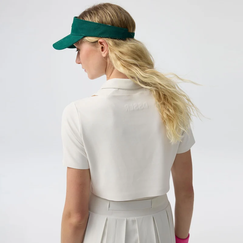 Top Layer T-Shirt Damen-Creme