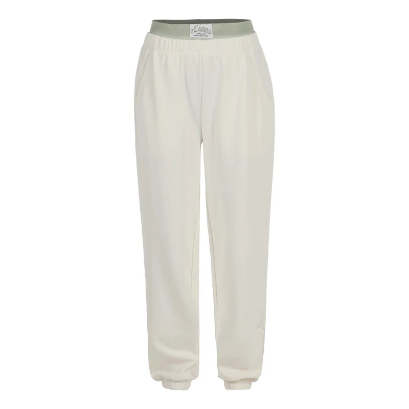 D'Ampezzo Trainingshose Damen-Creme,Salbei