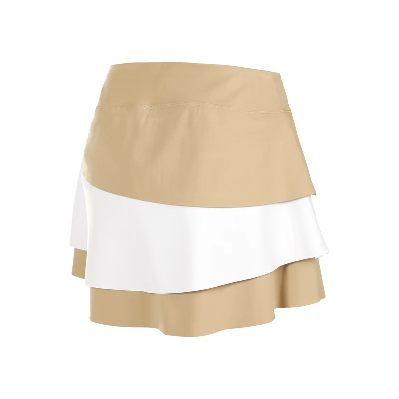 Wild Flounce Rock Damen-Beige,Weiß
