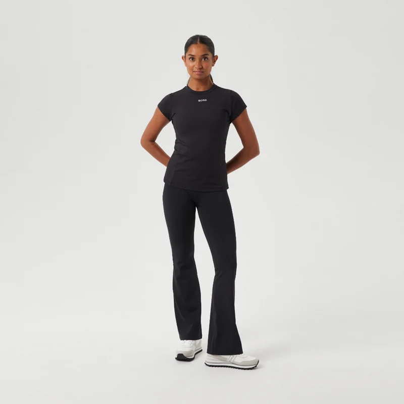 Flare Tight Damen-schwarz