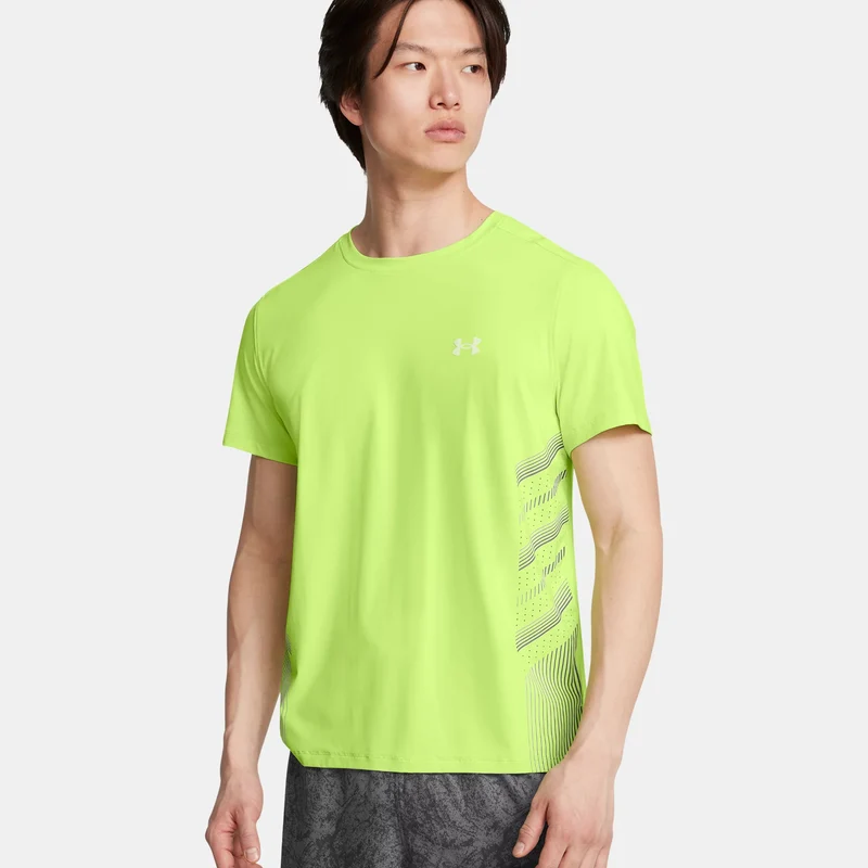 Launch Elite Graphic Laufshirt Herren-Grün,Grau