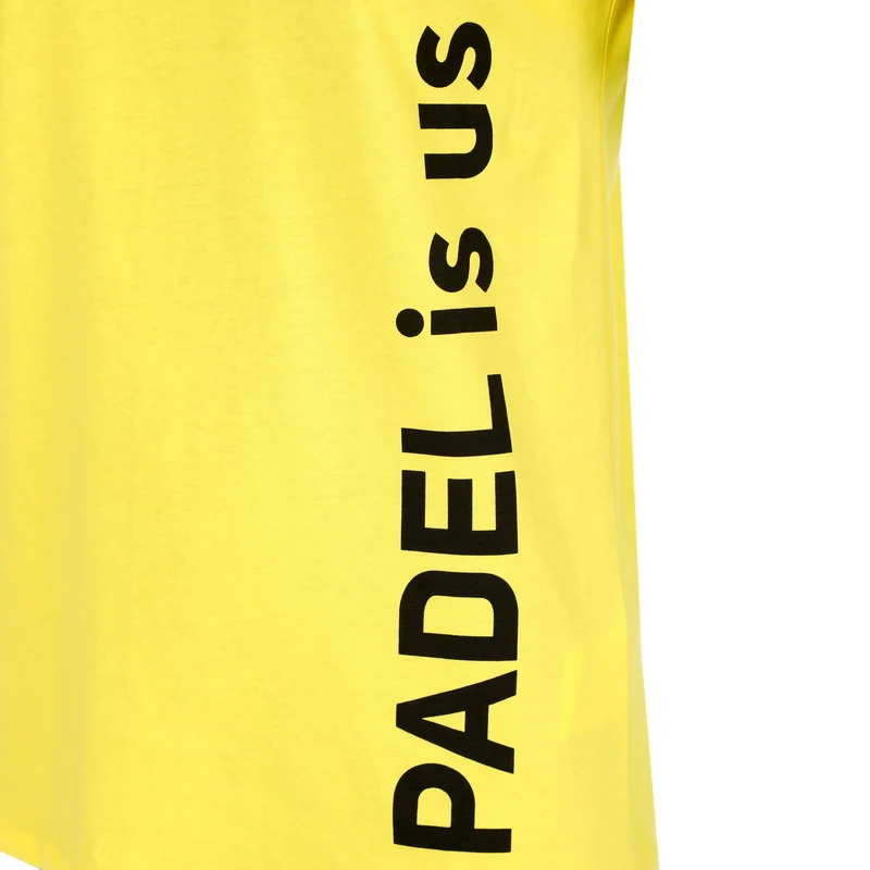 Padel Is Us T-Shirt Damen-Gelb,Schwarz