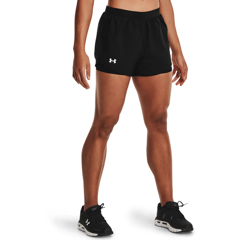 Fly By 2.0 2in1 Shorts Damen-Schwarz,Silber