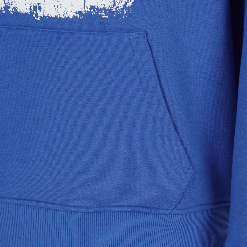 Crush Scraped Hoody Herren-blau, weiß