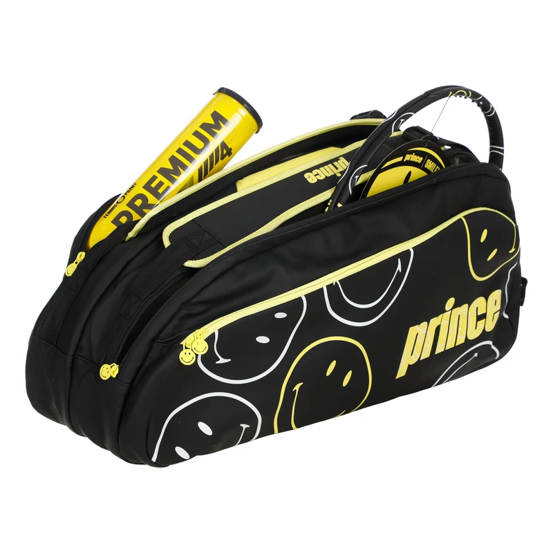 Smiley Schlägertasche 6er-Schwarz