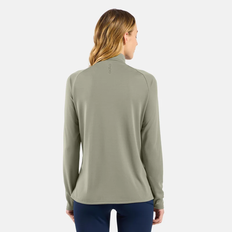 Essential Ceramiwarm 1/2 Zip Laufshirt Damen-Oliv