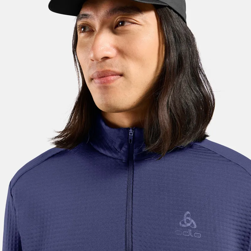Essential Thermal Midlayer 1/2 Zip Laufshirt Herren - blau