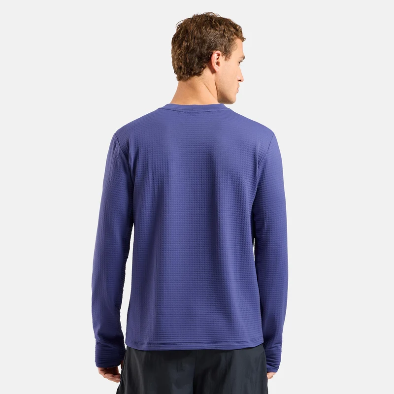 Essential Thermal Midlayer Laufshirt Herren - blau