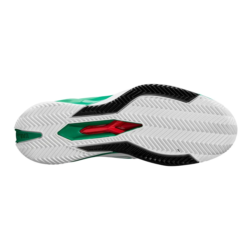 Rush Pro 4.5 Sandplatzschuh Herren-Weiß,Grün