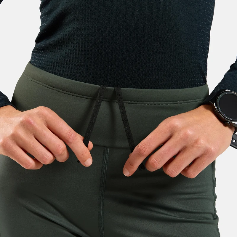 Zeroweight Warm Reflective Lauftight Damen-Oliv