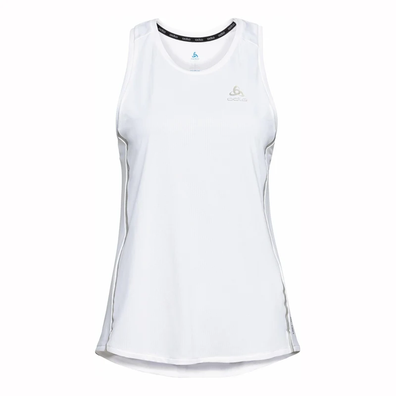 Crew Neck Chill-Tech Laufshirt Damen-Weiß