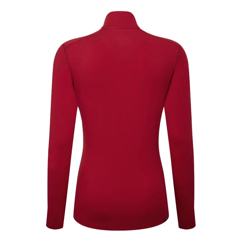 Core Thermal 1/2 Zip Laufshirt Damen-Rot
