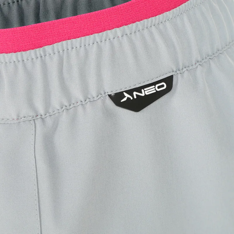 Flyweight 5in Laufshorts Damen-Grau,Pink
