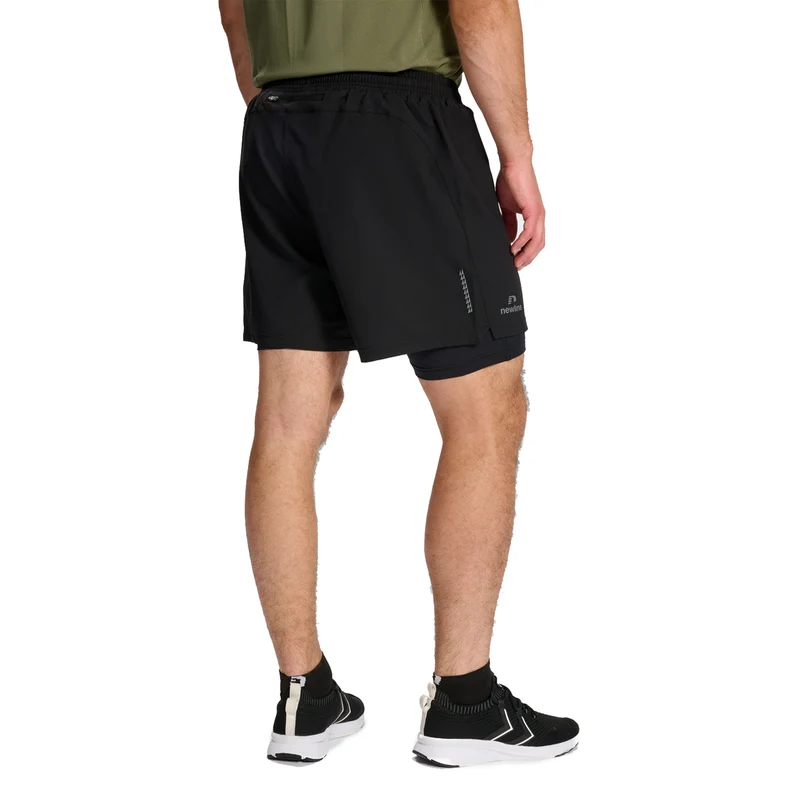Dallas 2in1 Shorts Herren-Schwarz