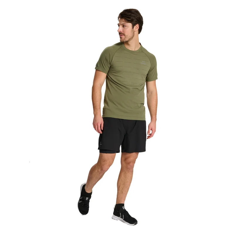 Dallas 2in1 Shorts Herren-Schwarz