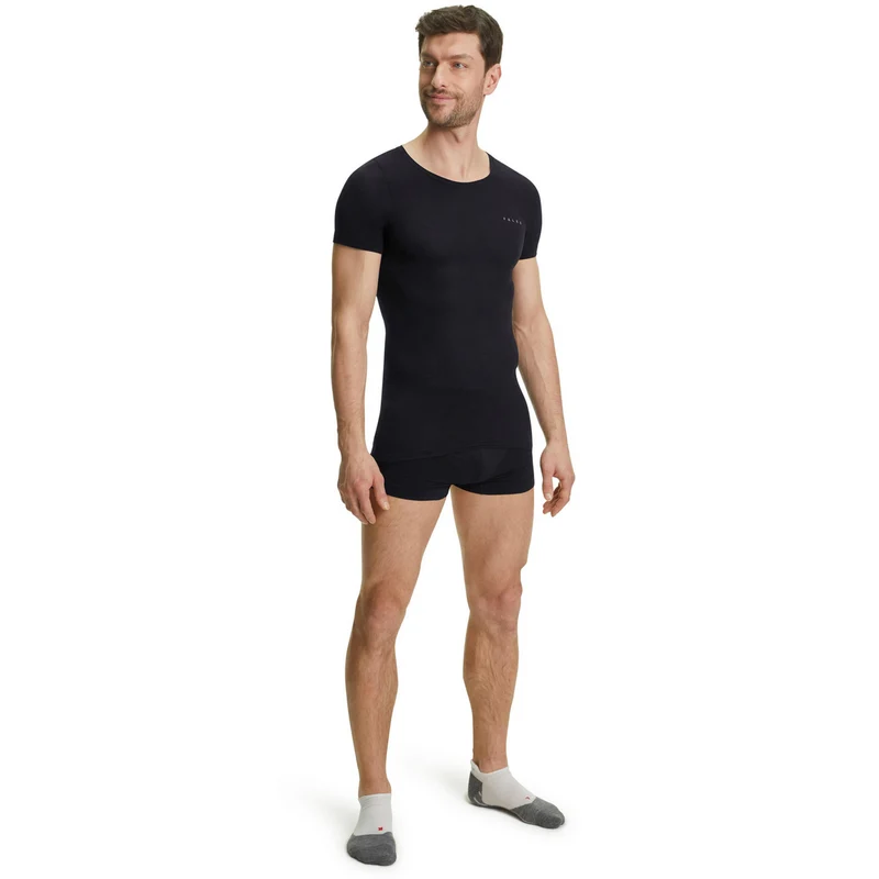 Regular Laufshirt Herren-Schwarz
