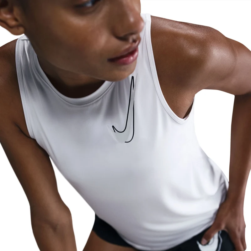 Swoosh Tank-Top Damen-Weiß