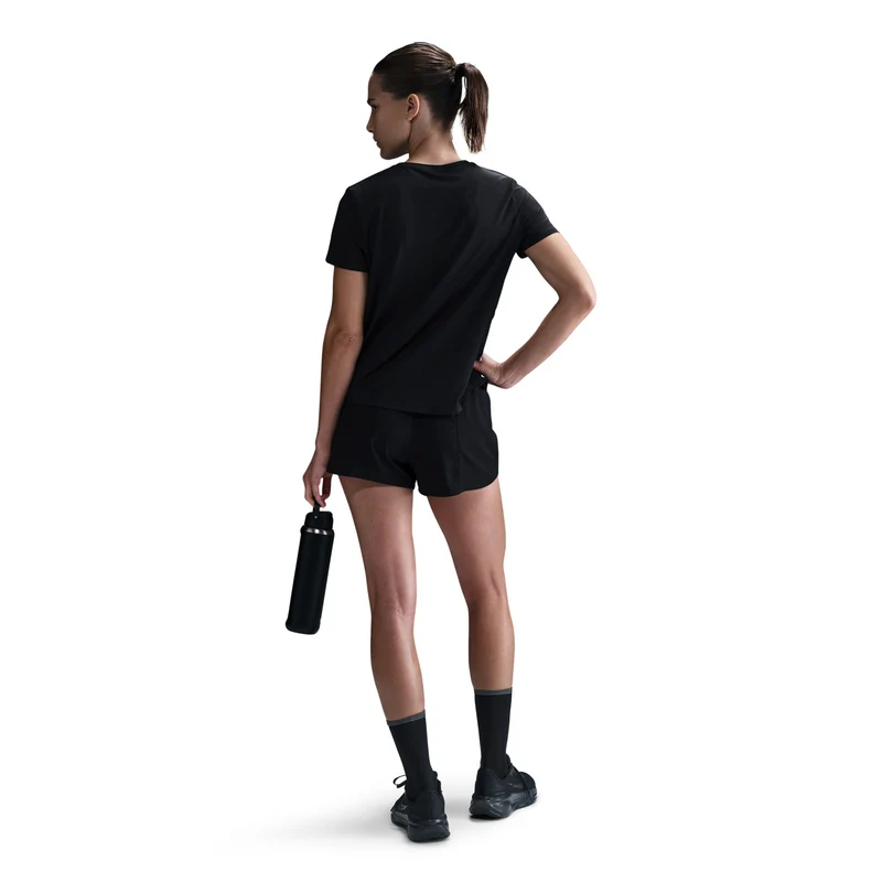 Swoosh Laufshirt Damen-Schwarz