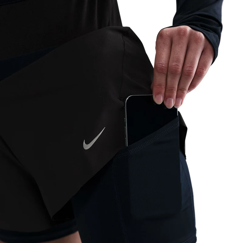 Swift 2in1 Laufshorts Damen - schwarz