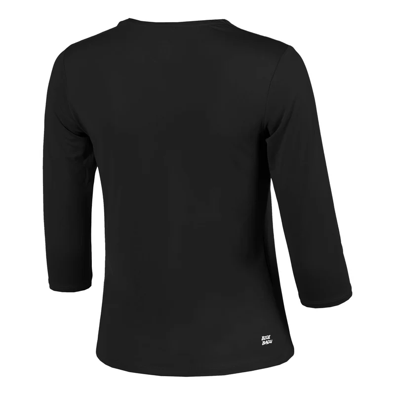 Crew 2.0 V-Neck Longsleeve Damen-schwarz