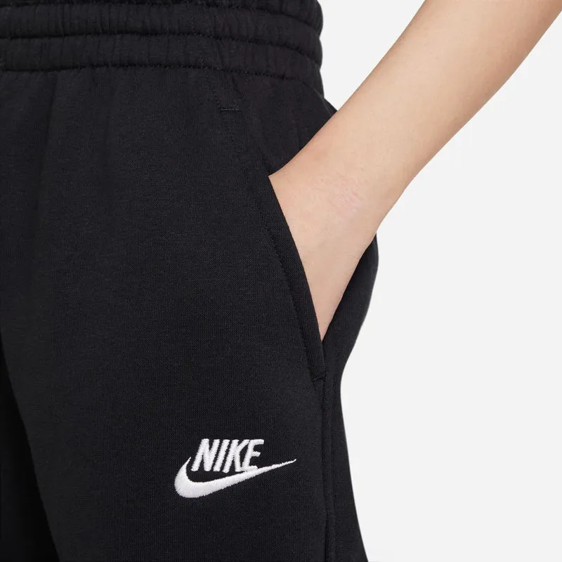 Club Fleece Loose Trainingshose Mädchen-Schwarz,Weiß