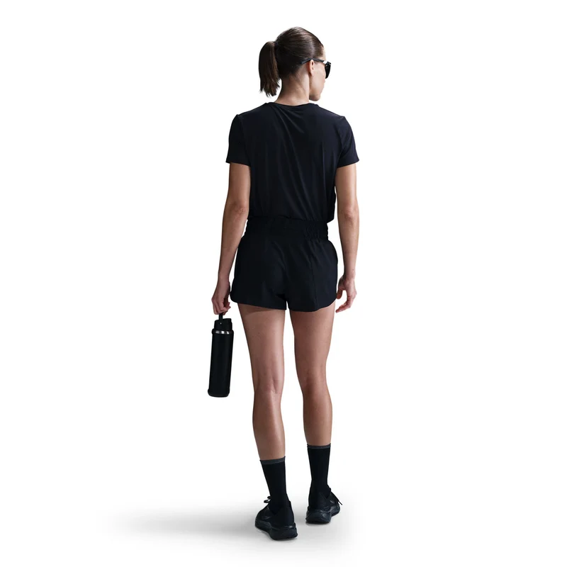 Swoosh Laufshorts Damen-Schwarz