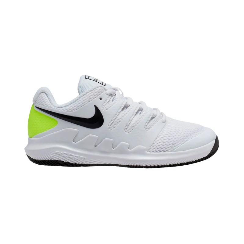 Vapor X Allcourtschuh Kinder-weiß, neongrün