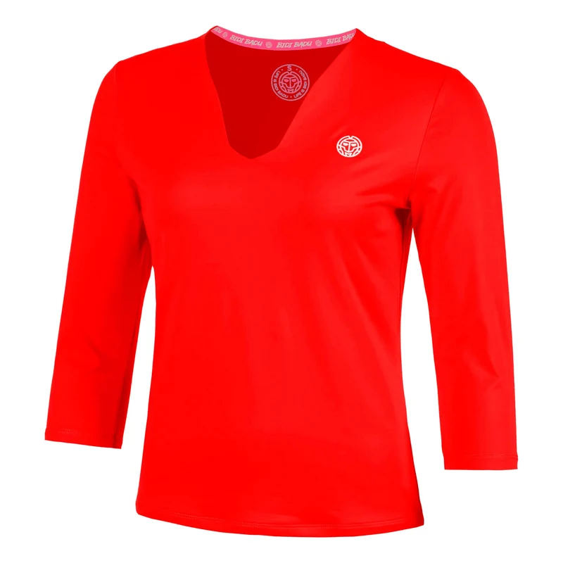 Crew 2.0 V-Neck Longsleeve Damen-rot