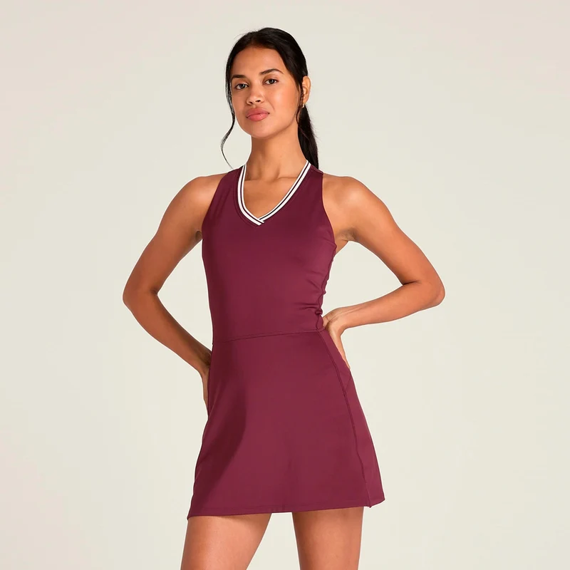 Tiebreaker Kleid Damen-berry