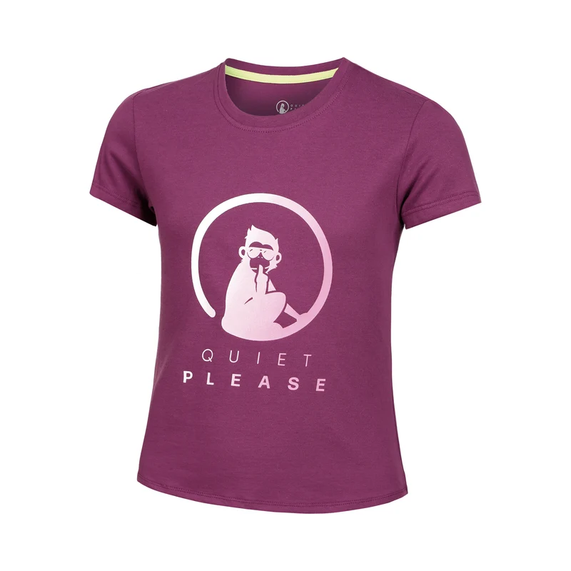 Baseline Logo T-Shirt Mädchen-Berry,Pink